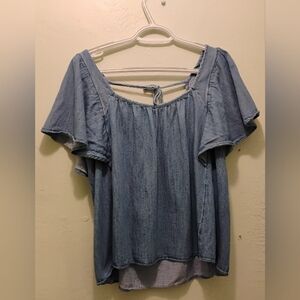 Old Navy Blue Denim Women's Top